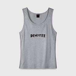 Майка женская хлопок Depeche Mode - Devotee, цвет: меланж