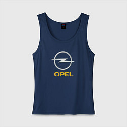 Майка женская хлопок Opel sport auto, цвет: тёмно-синий