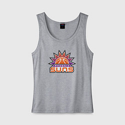 Майка женская хлопок Phoenix Suns, цвет: меланж