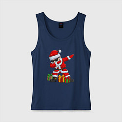 Майка женская хлопок Санта дэб, цвет: тёмно-синий