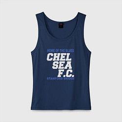 Майка женская хлопок Chelsea Stamford Bridge, цвет: тёмно-синий