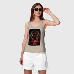 Майка женская хлопок Убийца гоблинов рыцарь, цвет: миндальный — фото 2