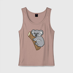 Майка женская хлопок Koala, цвет: пыльно-розовый