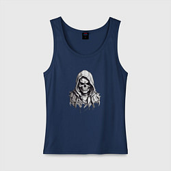 Женская майка Череп в капюшоне индейца