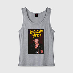 Майка женская хлопок Depeche Mode Dave, цвет: меланж