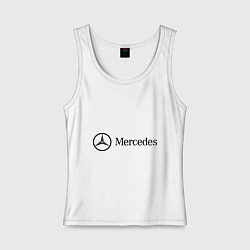 Женская майка Mercedes Logo