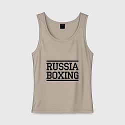 Женская майка Russia boxing