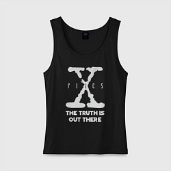Майка женская хлопок X-Files: Truth is out there цвета черный — фото 1