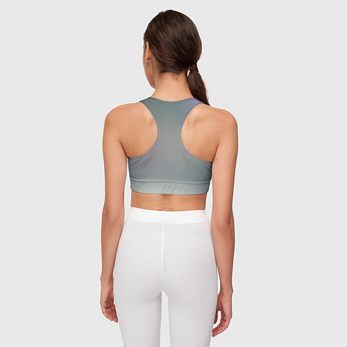 Женский спортивный топ Хипстер / 3D-принт – фото 4