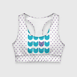 Женский спортивный топ Кошачье настроение