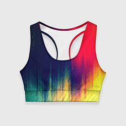 Топик спортивный женский Stylize color, цвет: 3D-принт
