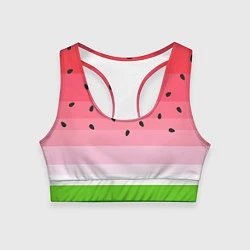 Топик спортивный женский Арбузик, цвет: 3D-принт