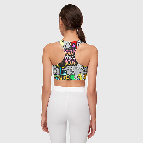 Женский спортивный топ Break Show Dance / 3D-принт – фото 4