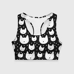 Женский спортивный топ Love Cats Pattern