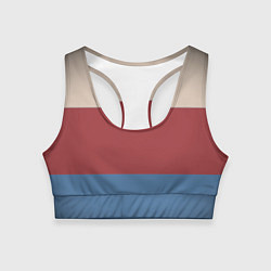 Топик спортивный женский Куртка Отиса, цвет: 3D-принт