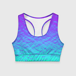 Топик спортивный женский ПЕРЛАМУТР, цвет: 3D-принт