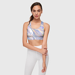 Топик спортивный женский Фольга, цвет: 3D-принт — фото 2