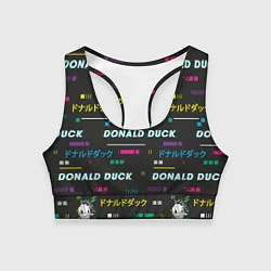 Топик спортивный женский Дональд Дак, цвет: 3D-принт