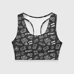 Топик спортивный женский Video game, цвет: 3D-принт