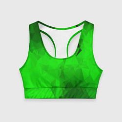 Топик спортивный женский GREEN, цвет: 3D-принт