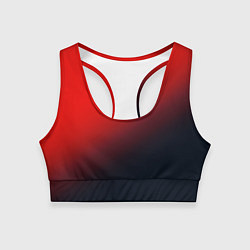 Топик спортивный женский RED, цвет: 3D-принт