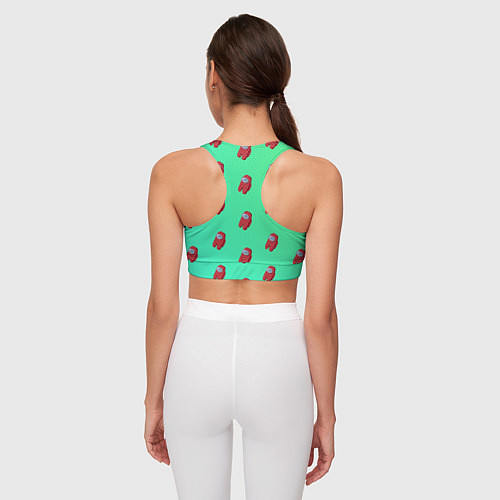 Женский спортивный топ Among us / 3D-принт – фото 4