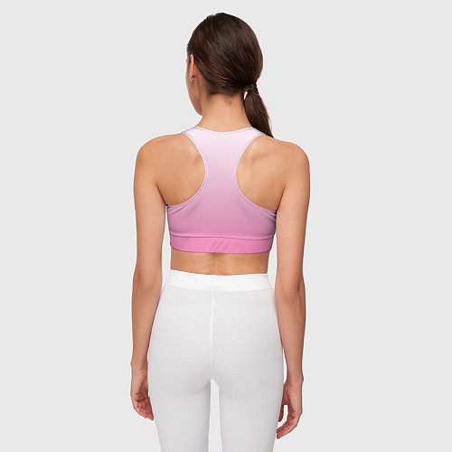 Женский спортивный топ Веселая овечка / 3D-принт – фото 4