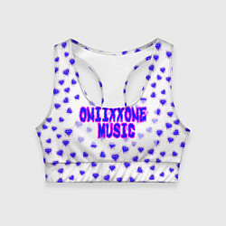 Топик спортивный женский OniixxOneMusic1, цвет: 3D-принт