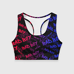 Топик спортивный женский Bad Boy, цвет: 3D-принт