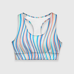 Топик спортивный женский Морская Лагуна!, цвет: 3D-принт