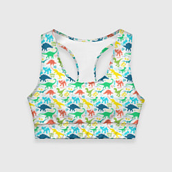 Женский спортивный топ DINOSAUR