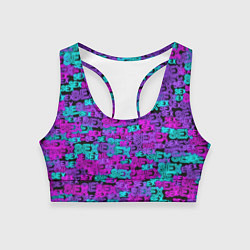 Топик спортивный женский Neon SEX, цвет: 3D-принт