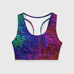 Топик спортивный женский NEON, цвет: 3D-принт