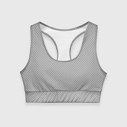 Топик спортивный женский GRAY CARBON, цвет: 3D-принт