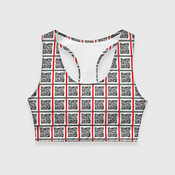 Топик спортивный женский Почитай Игнатова QR, цвет: 3D-принт