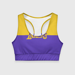 Топик спортивный женский KobeBryant Los Angeles Lakers,, цвет: 3D-принт