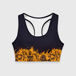 Женский спортивный топ Jiok пламя
