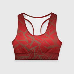 Топик спортивный женский Бардак Red-Gold Theme, цвет: 3D-принт
