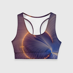 Топик спортивный женский Black Hole Tribute design, цвет: 3D-принт