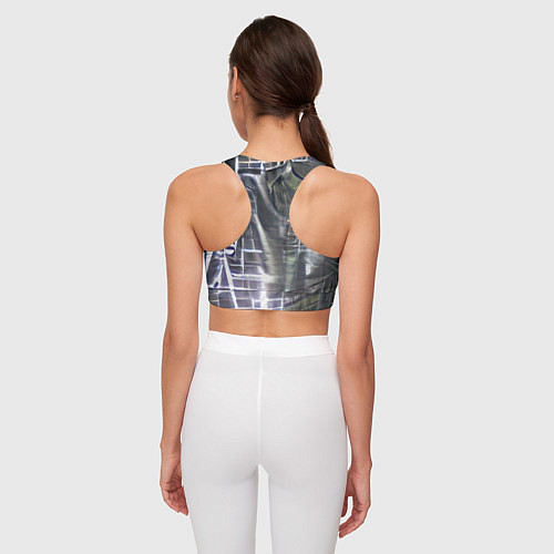 Женский спортивный топ Light Kevlar / 3D-принт – фото 4