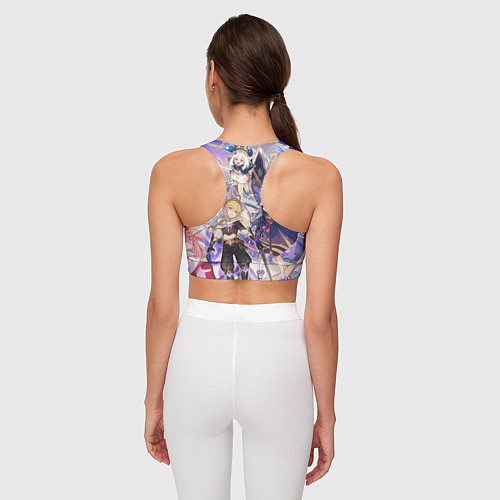 Женский спортивный топ Genshin Impact - Арка Инадзумы / 3D-принт – фото 4