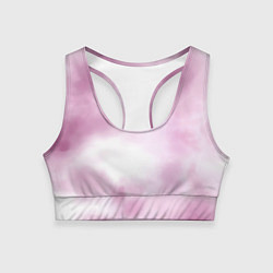 Топик спортивный женский Tie-dye Pink, цвет: 3D-принт