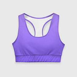 Топик спортивный женский Красивый фиолетовый светлый градиент, цвет: 3D-принт