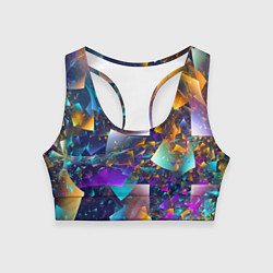 Топик спортивный женский Expressive pattern Vanguard, цвет: 3D-принт