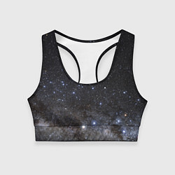 Топик спортивный женский Космический космос, цвет: 3D-принт