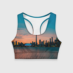 Женский спортивный топ Закат в Торонто