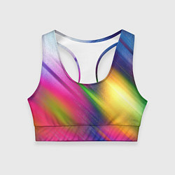 Женский спортивный топ Абстрактный разноцветный текстурированный фон
