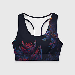 Топик спортивный женский Шипастый Коралловый Риф, цвет: 3D-принт