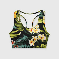 Топик спортивный женский Vanguard floral composition Summer, цвет: 3D-принт