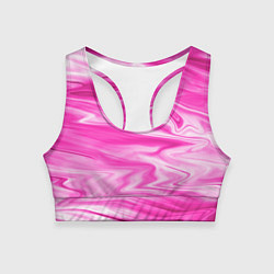 Топик спортивный женский Розовая мраморная текстура, цвет: 3D-принт